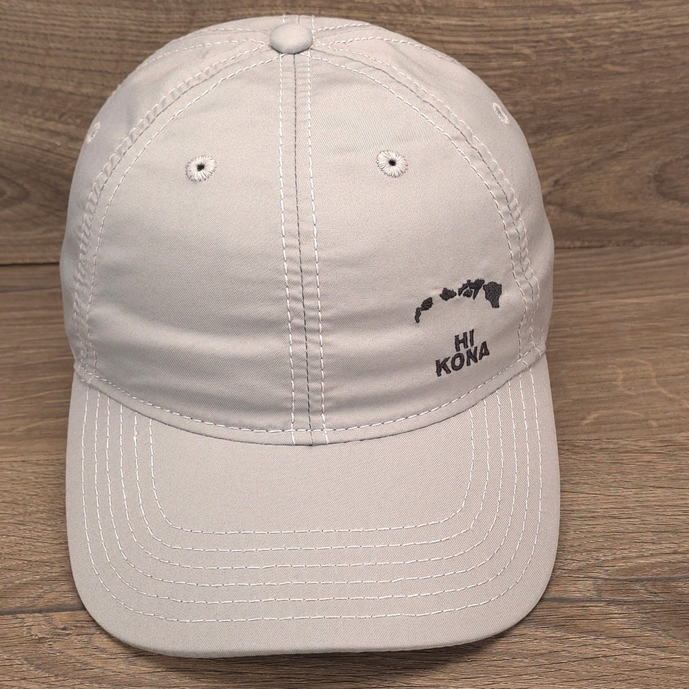 Legacy Athletic Hat Cap Strap Back Grey Mens HI Kona Hawaii Island Travel Surf‎